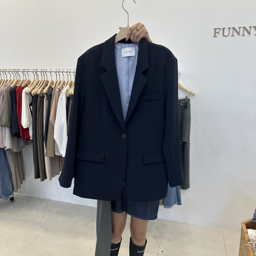 FUNNY POWDER東大門㊣直郵女裝新品25秋冬休閑熱賣真品夾克THE FUNNY夾克圖色3
