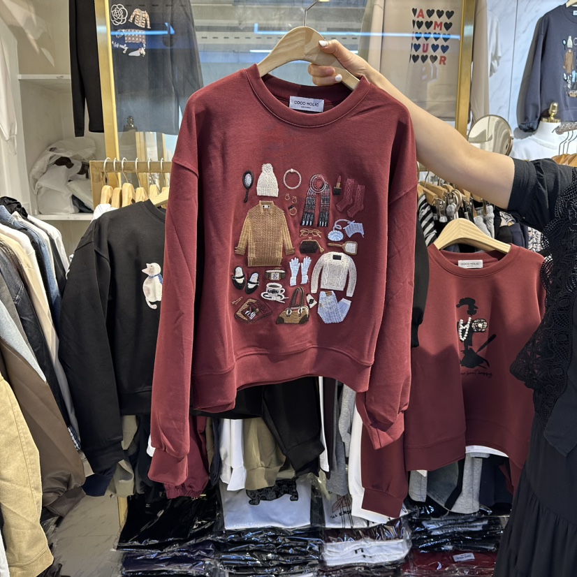 COCO HOLIC東大門㊣實拍女裝新品真品職業推薦休閑時尚衛衣COCO HOLIC衛衣圖色3