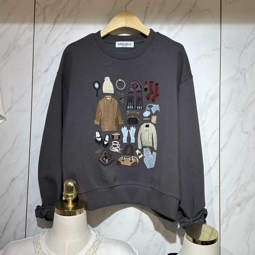 COCO HOLIC東大門㊣實拍女裝新品真品職業推薦休閑時尚衛衣COCO HOLIC衛衣圖色4