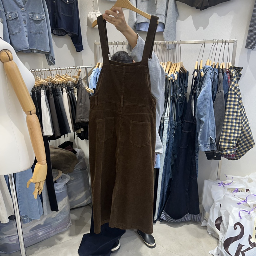 HIPTIQUE東大門㊣實拍女裝新款時尚真品人氣休閑連衣裙燈芯絨HIPTIQUE連衣裙