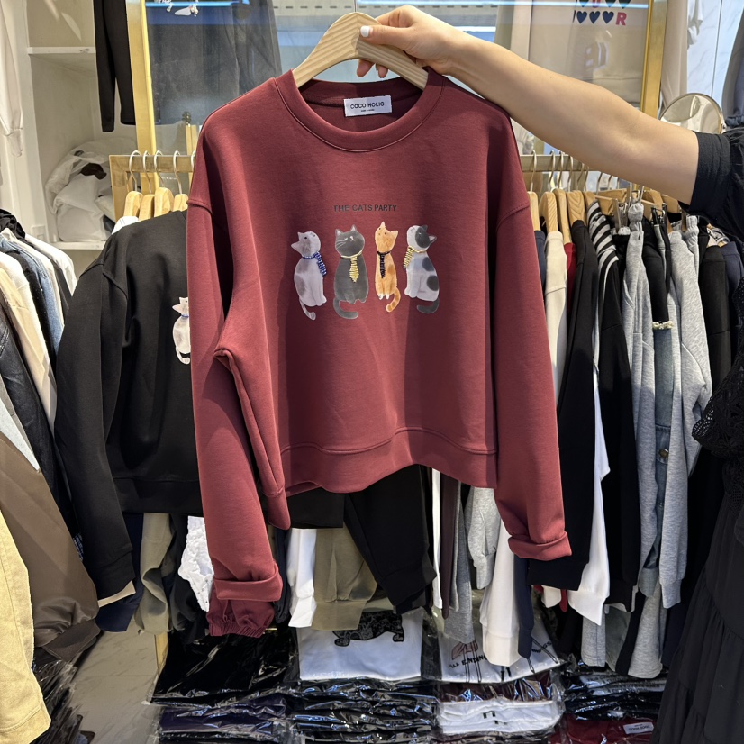 COCO HOLIC東大門㊣代購女裝新品熱賣真品時尚人氣休閑衛衣COCO HOLIC衛衣圖色2