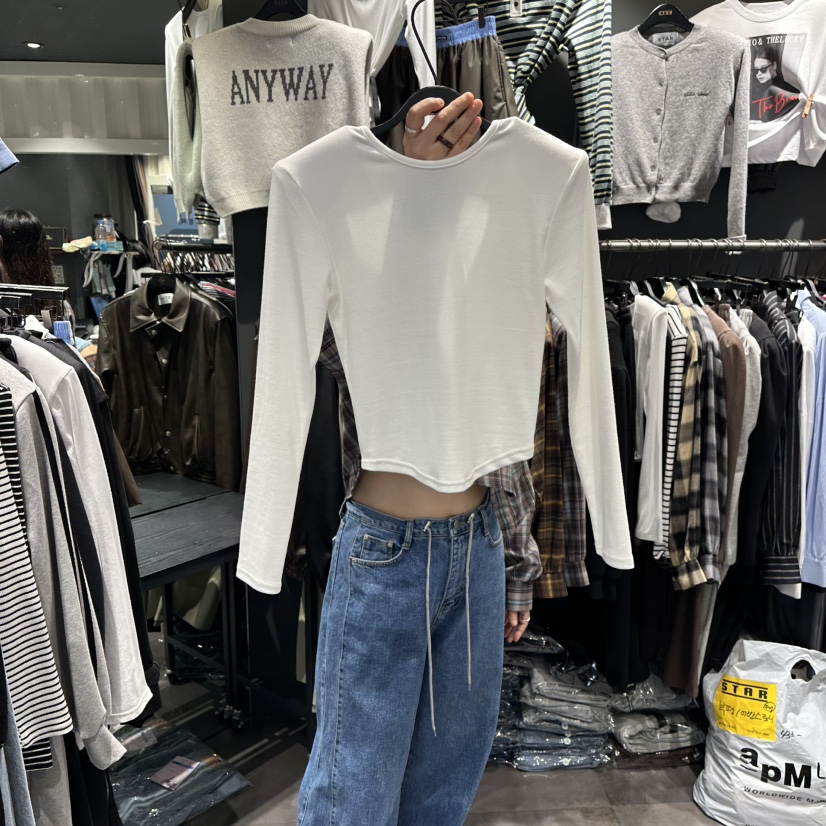 LONE STAR東大門㊣直郵女士新品25秋冬人氣熱賣時尚長袖T恤LONE STAR長袖T恤