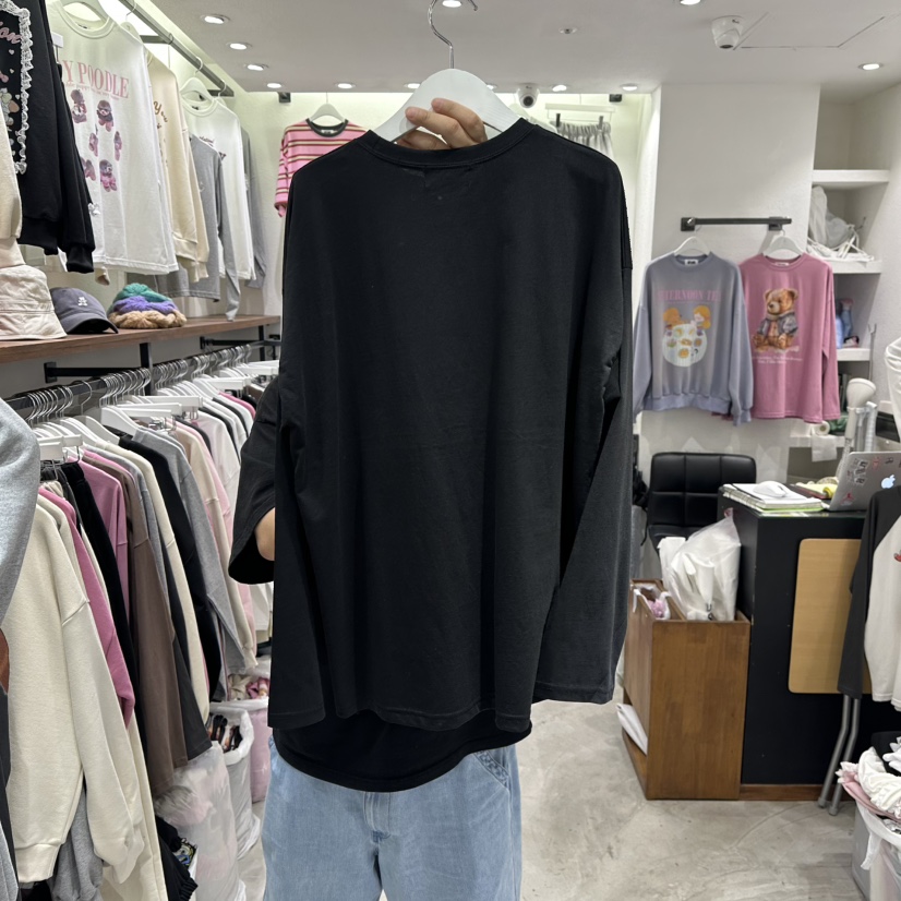EVE東大門㊣直郵女士新品時尚職業熱賣人氣真品推薦長袖T恤EVE長袖T恤