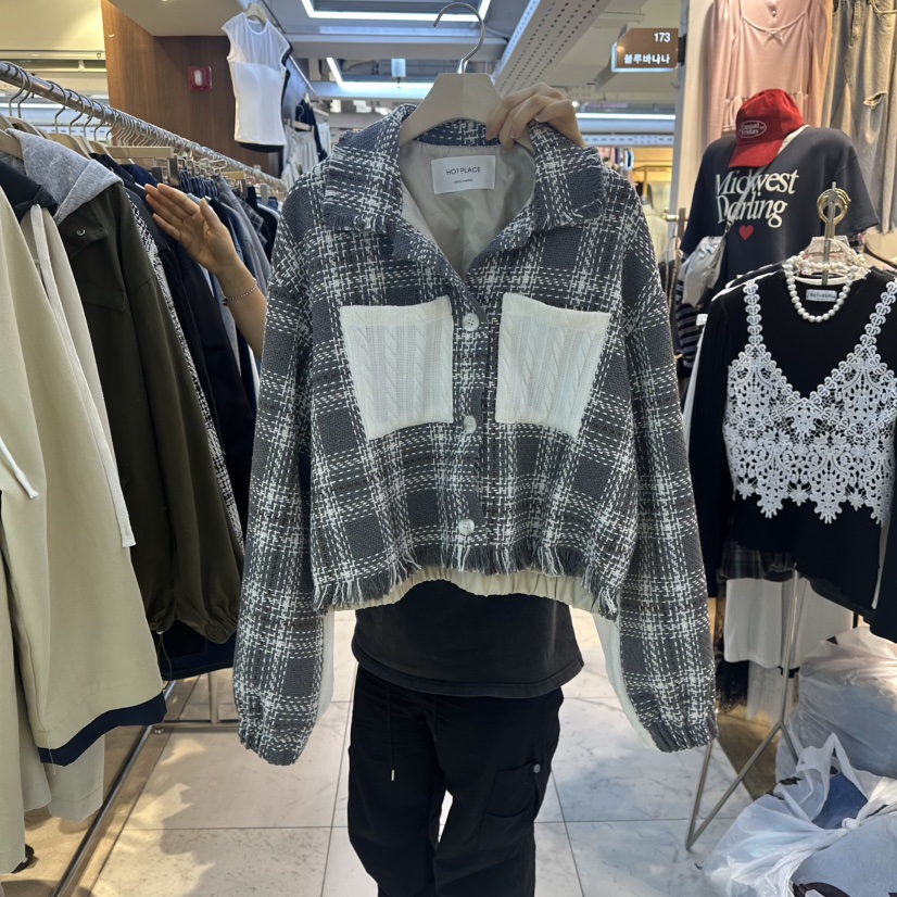 DREAM GIRIS東大門㊣代購女士新品熱賣職業真品夾克粗花呢DREAM GIRIS夾克圖色1