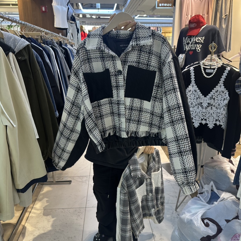 DREAM GIRIS東大門㊣代購女士新品熱賣職業真品夾克粗花呢DREAM GIRIS夾克圖色2