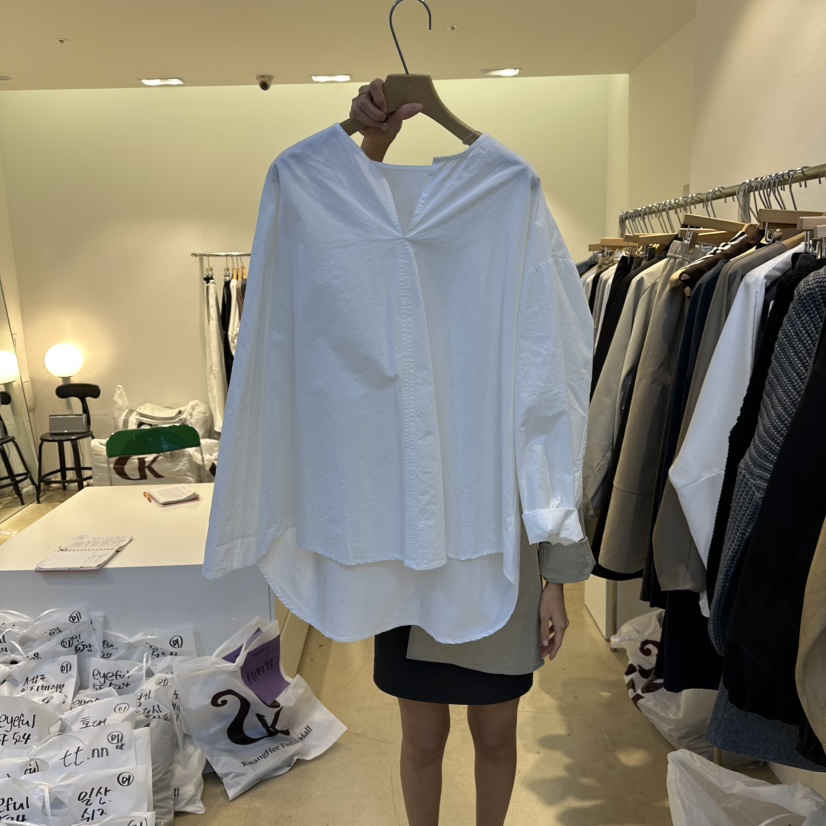 EYEFUL-Q東大門㊣代購女裝新品推薦時尚真品人氣襯衫蕾絲衫eyeful襯衫/蕾絲衫圖色1
