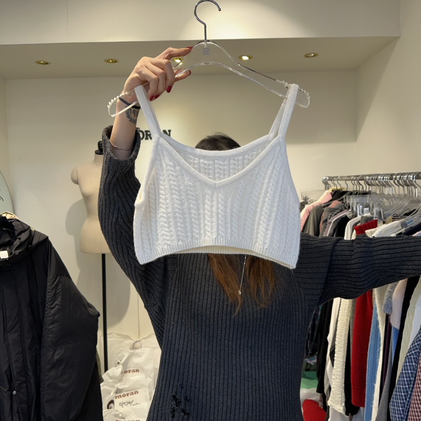 MORAN東大門㊣直郵女裝新品職業25秋冬休閑推薦人氣吊帶背心MORAN/MOSCO吊帶/背心圖色1