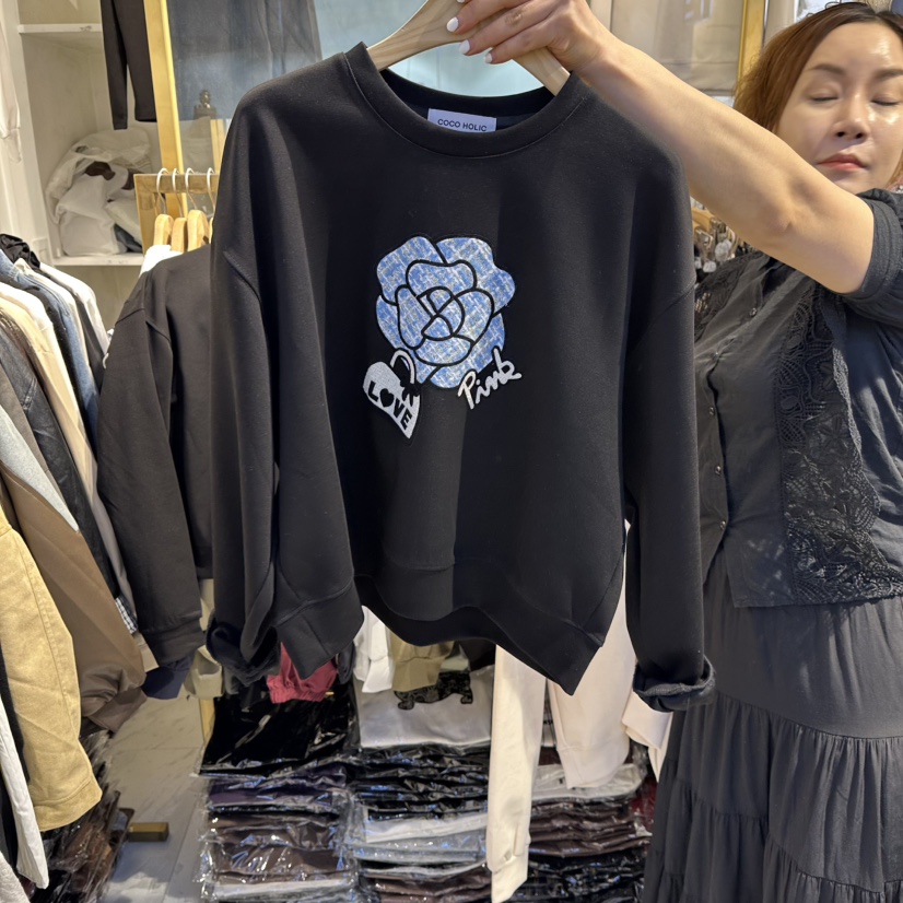 COCO HOLIC韓國代購㊣女裝新品推薦真品休閑熱賣人氣職業衛衣COCO HOLIC衛衣圖色2