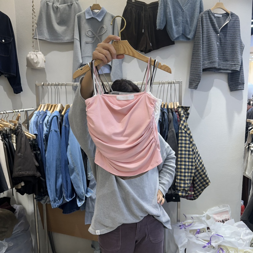 HIPTIQUE韓國代購㊣女士新品時尚25秋冬職業人氣休閑吊帶背心HIPTIQUE吊帶/背心圖色1