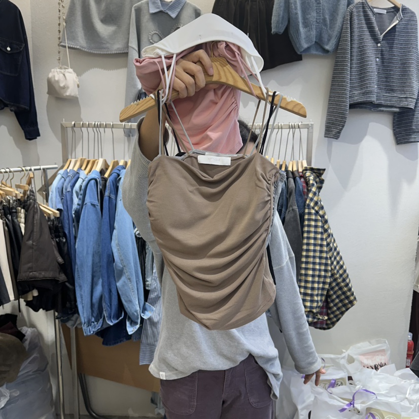 HIPTIQUE韓國代購㊣女士新品時尚25秋冬職業人氣休閑吊帶背心HIPTIQUE吊帶/背心圖色3