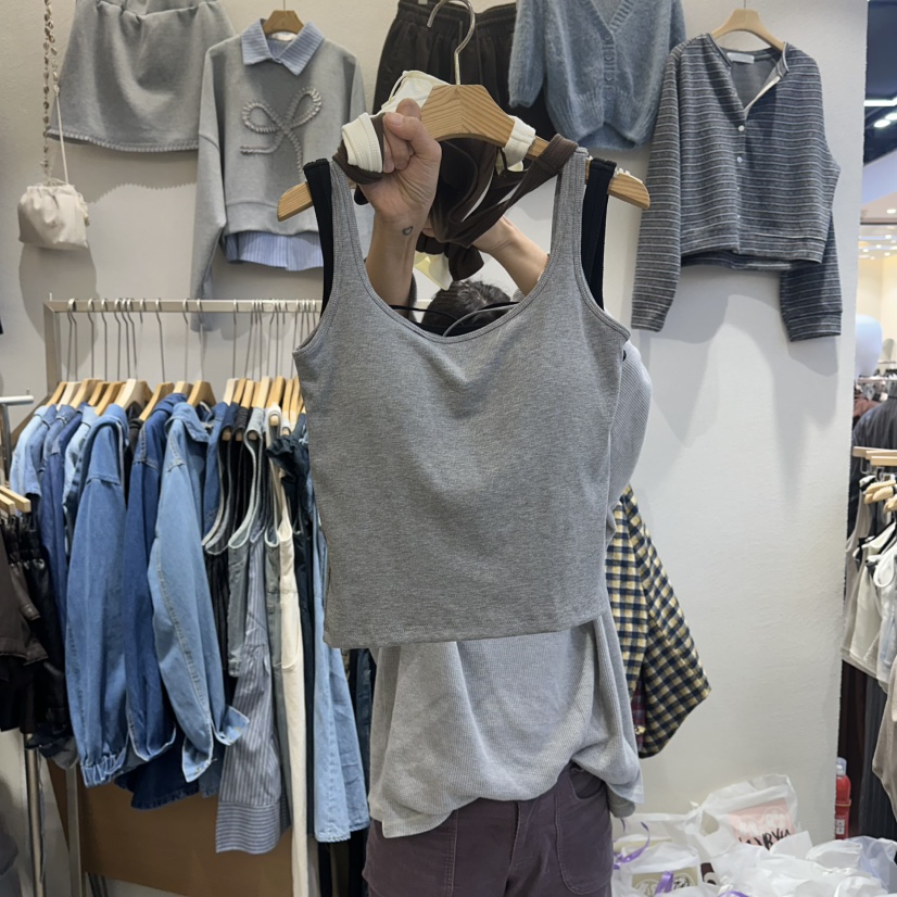 HIPTIQUE東大門㊣直郵女士新品休閑真品時尚職業25秋冬吊帶背心HIPTIQUE吊帶/背心圖色2