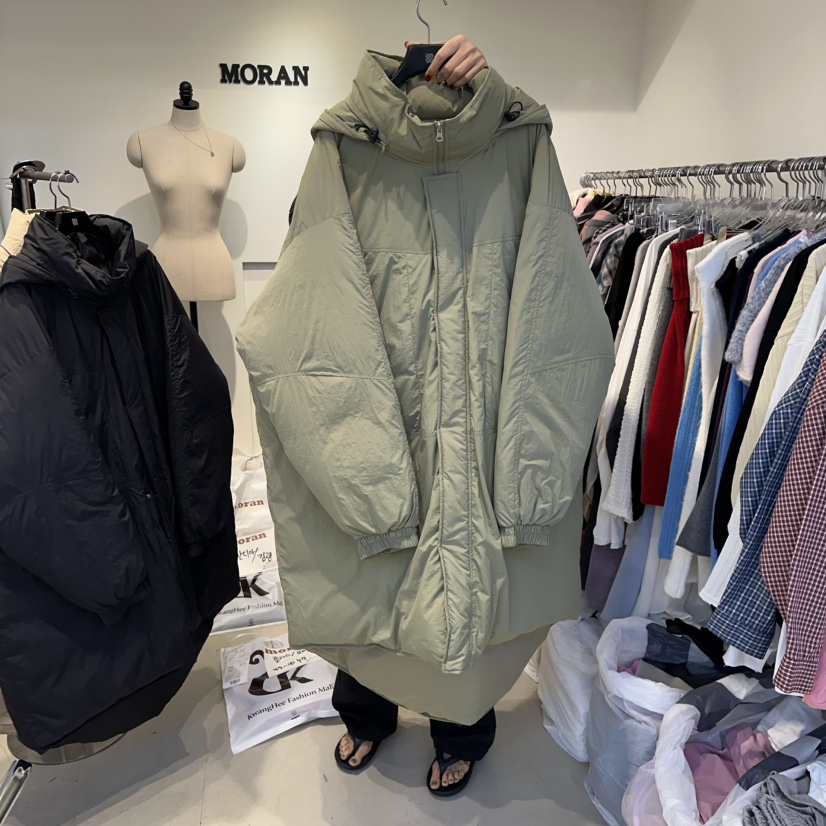 MORAN東大門㊣實拍女裝新品25秋冬職業時尚長款羽絨服填充鴨絨MORAN/MOSCO長款羽絨服圖色1