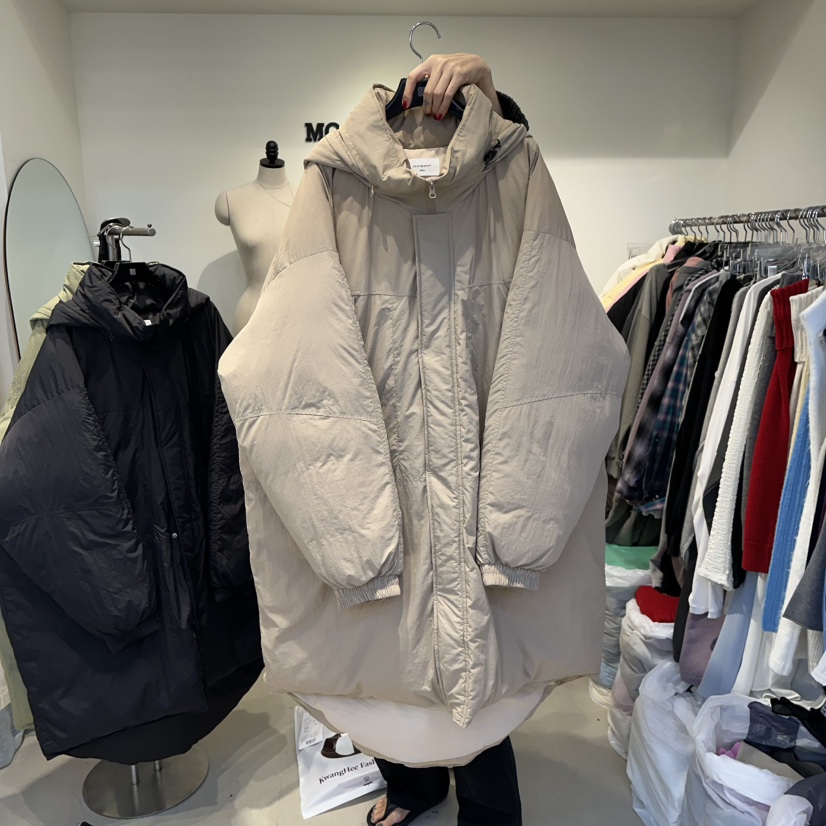 MORAN東大門㊣實拍女裝新品25秋冬職業時尚長款羽絨服填充鴨絨MORAN/MOSCO長款羽絨服圖色2