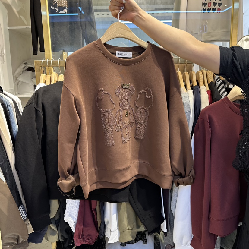 COCO HOLIC東大門㊣實拍女裝新品熱賣休閑人氣推薦職業衛衣COCO HOLIC衛衣圖色2