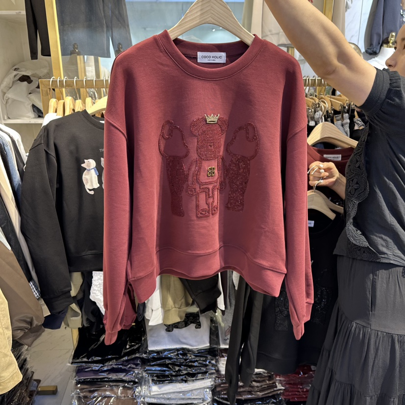 COCO HOLIC東大門㊣實拍女裝新品熱賣休閑人氣推薦職業衛衣COCO HOLIC衛衣圖色3