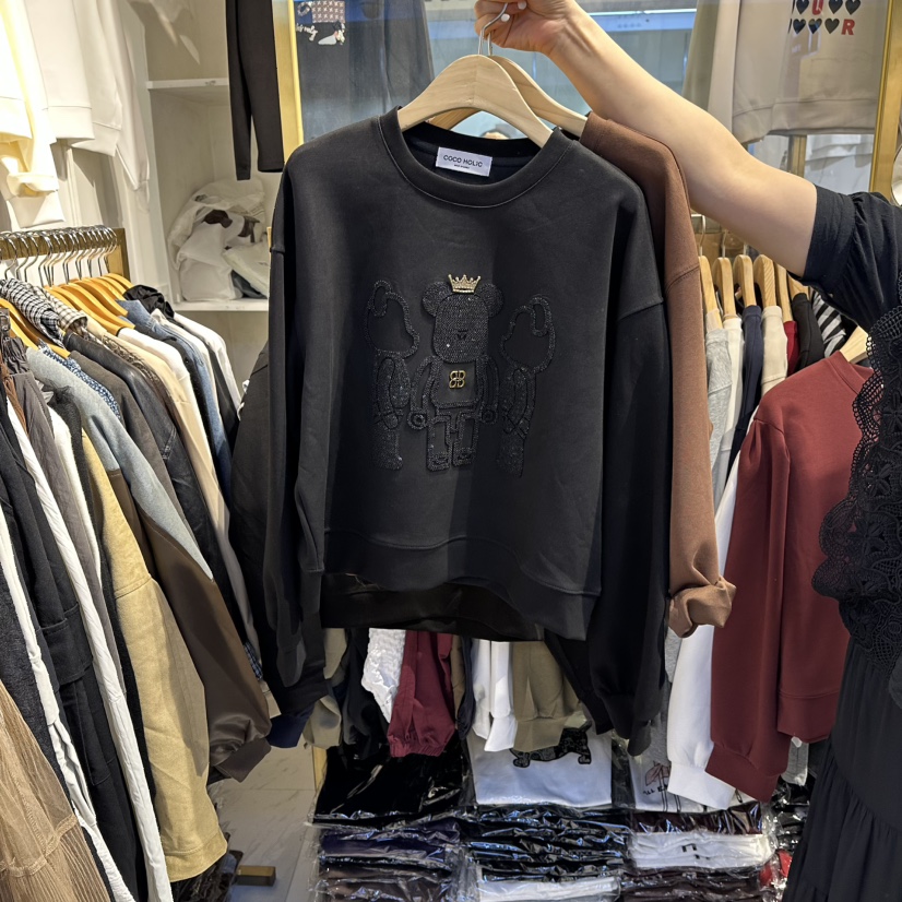 COCO HOLIC東大門㊣實拍女裝新品熱賣休閑人氣推薦職業衛衣COCO HOLIC衛衣圖色4