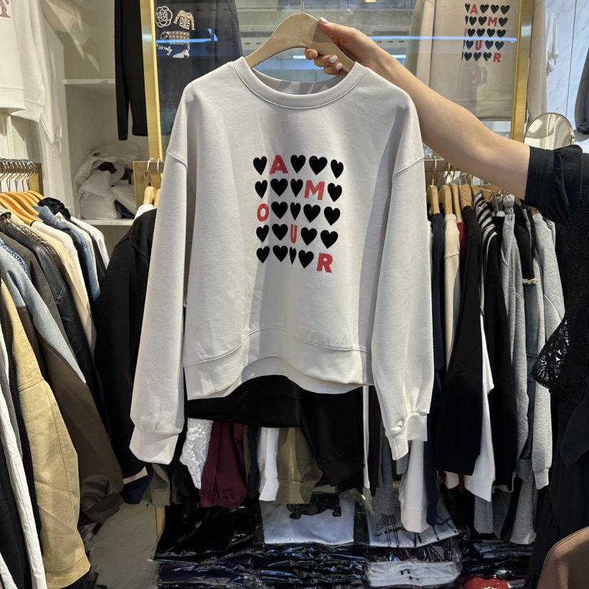 COCO HOLIC韓國直郵㊣女裝新品職業時尚25秋冬休閑真品衛衣COCO HOLIC衛衣圖色1
