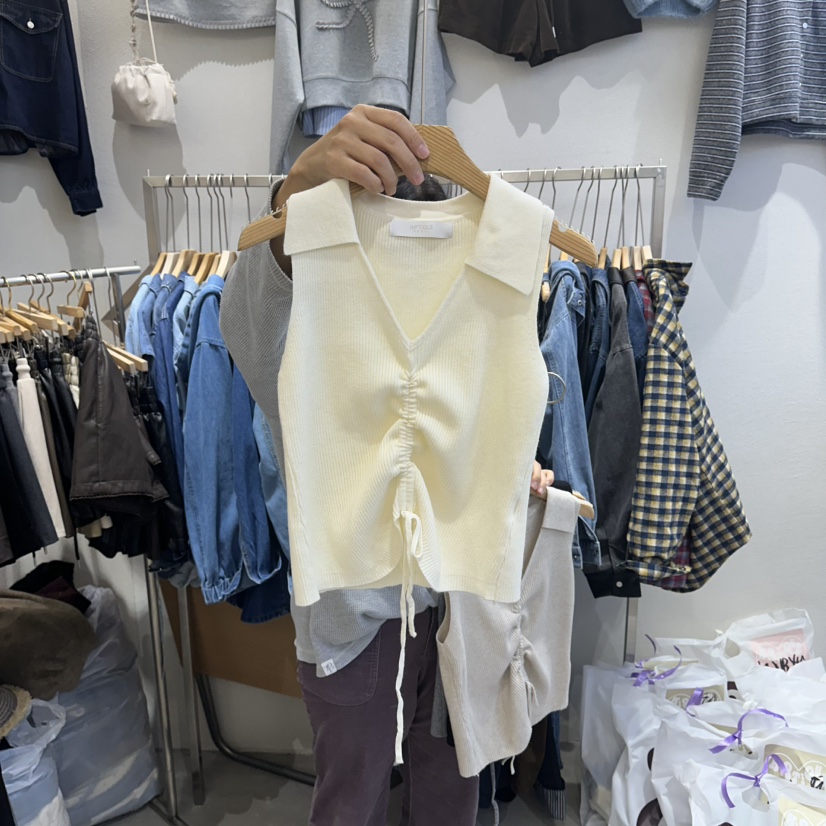 HIPTIQUE韓國直郵㊣女士新品推薦25秋冬職業熱賣休閑吊帶背心HIPTIQUE吊帶/背心圖色1