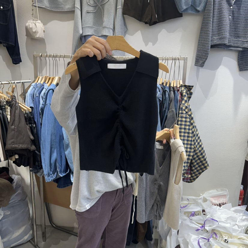 HIPTIQUE韓國直郵㊣女士新品推薦25秋冬職業熱賣休閑吊帶背心HIPTIQUE吊帶/背心圖色3