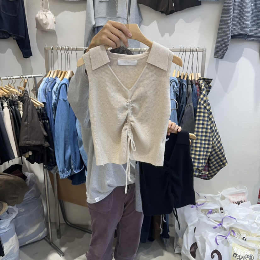HIPTIQUE韓國直郵㊣女士新品推薦25秋冬職業熱賣休閑吊帶背心HIPTIQUE吊帶/背心圖色4