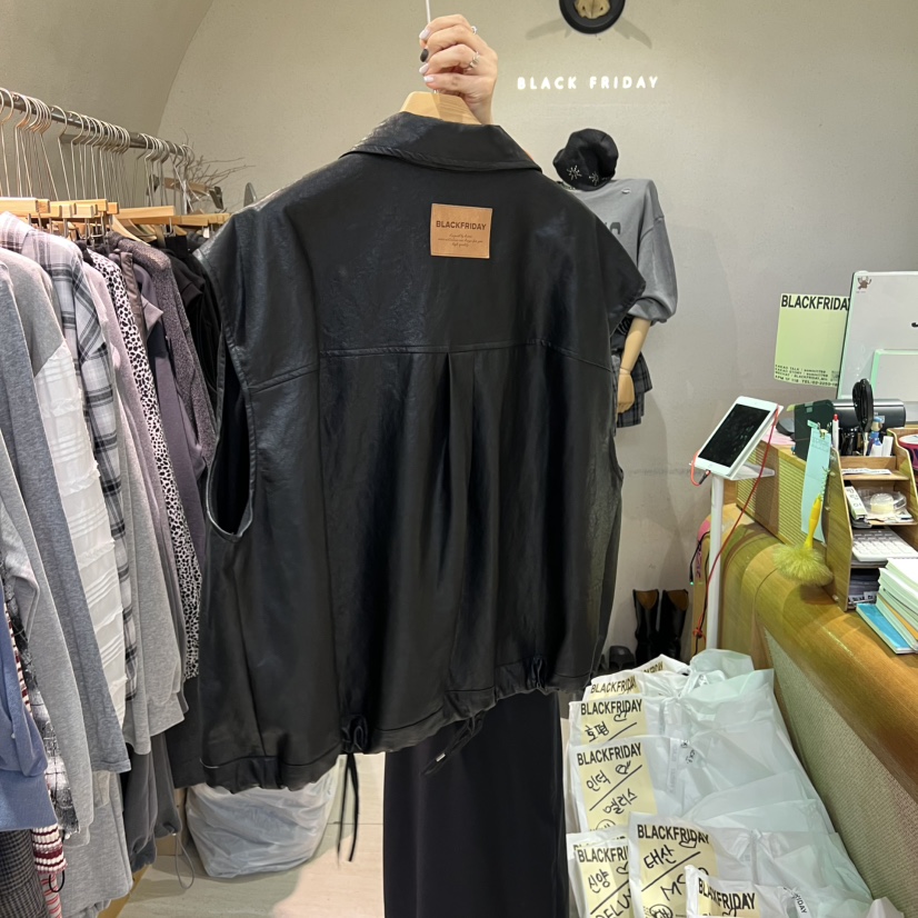 BLACKFRIDAY韓國代購㊣女士新款真品熱賣推薦時尚人氣25秋冬馬甲BLACK FRIDAY馬甲