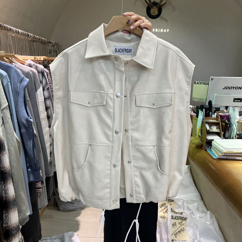 BLACKFRIDAY韓國代購㊣女士新款真品熱賣推薦時尚人氣25秋冬馬甲BLACK FRIDAY馬甲圖色2
