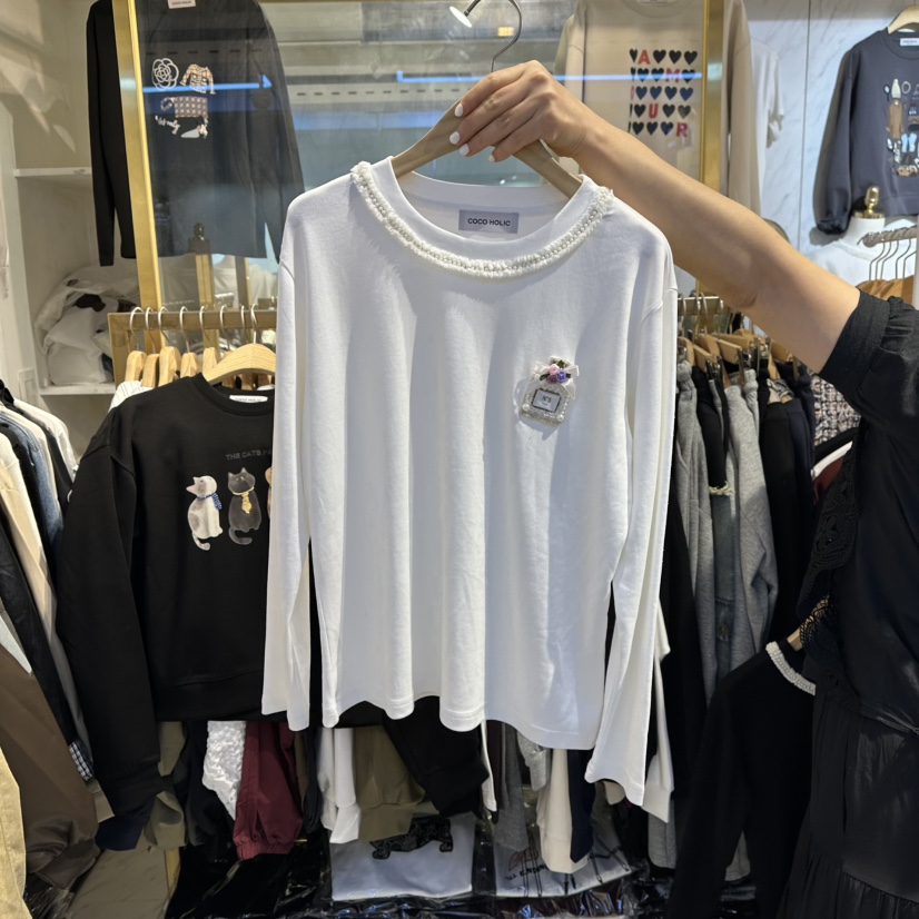 COCO HOLIC東大門㊣實拍女士新品真品休閑人氣25秋冬長袖T恤COCO HOLIC長袖T恤圖色1