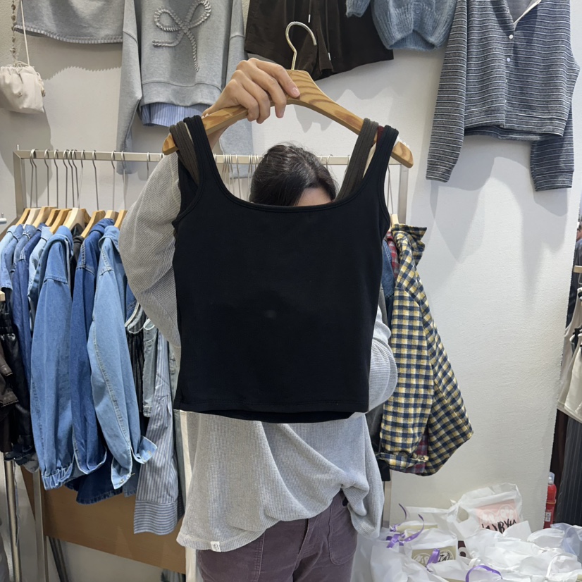 HIPTIQUE韓國代購㊣女士新品職業時尚25秋冬熱賣休閑吊帶背心HIPTIQUE吊帶/背心