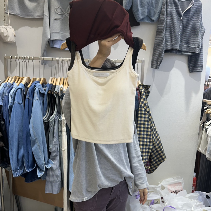 HIPTIQUE韓國代購㊣女士新品職業時尚25秋冬熱賣休閑吊帶背心HIPTIQUE吊帶/背心圖色1