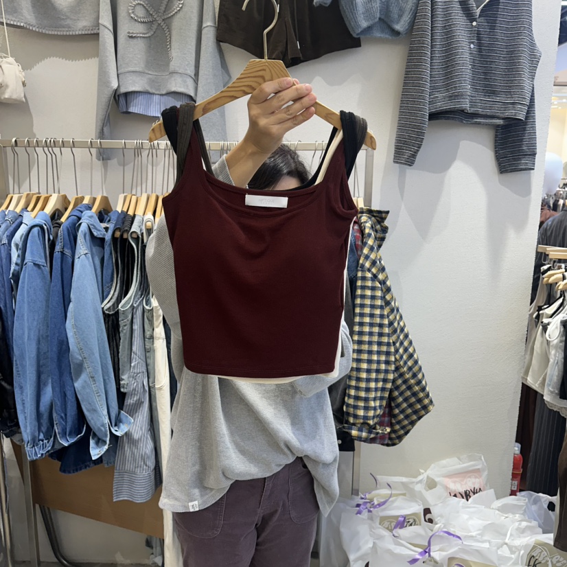 HIPTIQUE韓國代購㊣女士新品職業時尚25秋冬熱賣休閑吊帶背心HIPTIQUE吊帶/背心圖色2