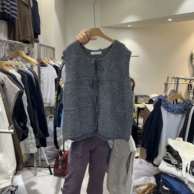 HIPTIQUE韓國代購㊣女士新品推薦休閑職業時尚熱賣馬甲蝴蝶結HIPTIQUE馬甲圖色3
