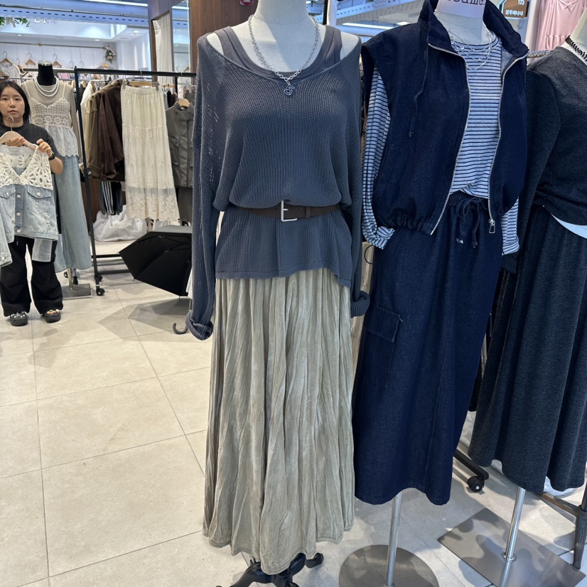 DREAM GIRIS東大門㊣代購女裝新款真品套裝天鵝絨含腰帶兩件套百褶套裝褶裙DREAM GIRIS套裝圖色1
