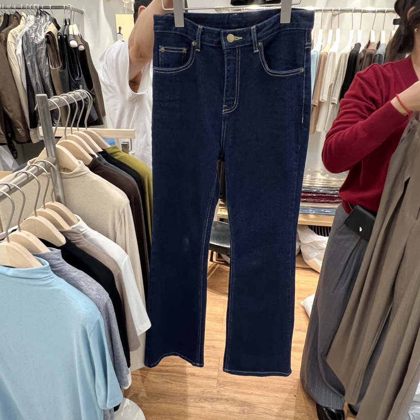 MADEMOISELL東大門㊣直郵女士新款人氣休閑時尚推薦25秋冬牛仔褲MADEMOISELL牛仔褲圖色1