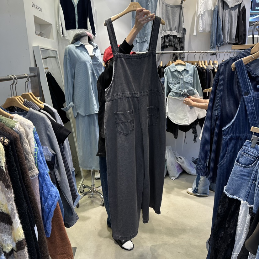 2MORROW東大門㊣實拍女裝新品休閑熱賣25秋冬職業時尚背帶褲2MORROW背帶褲