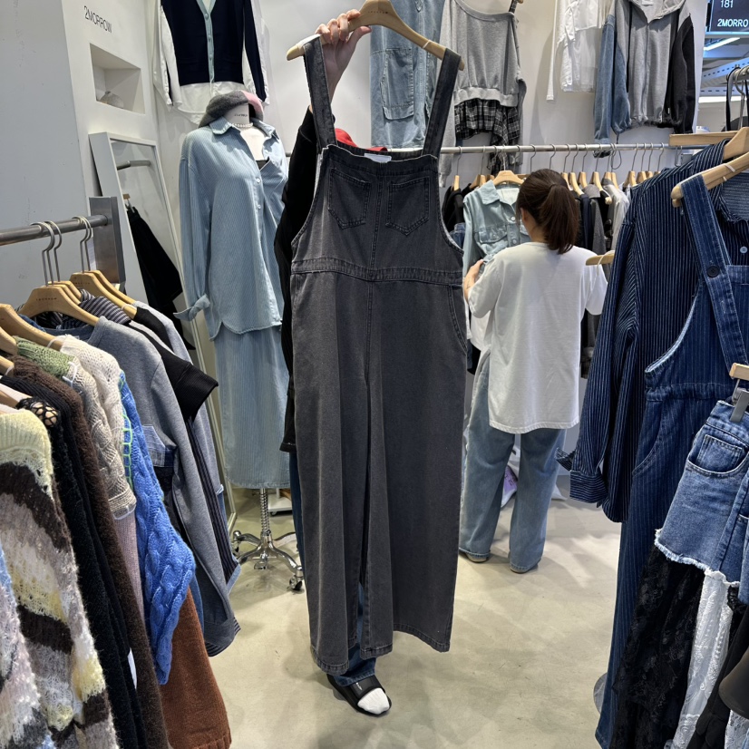 2MORROW東大門㊣實拍女裝新品休閑熱賣25秋冬職業時尚背帶褲2MORROW背帶褲圖色2