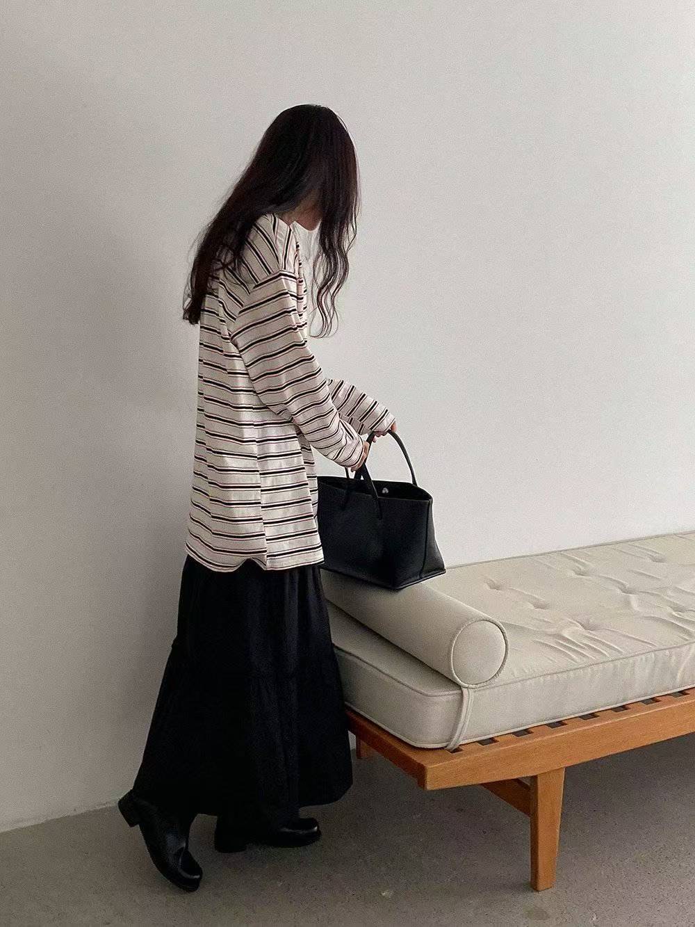 DRESS UP韓國代購㊣女裝新品真品熱賣25秋冬時尚人氣長袖T恤DRESS UP長袖T恤