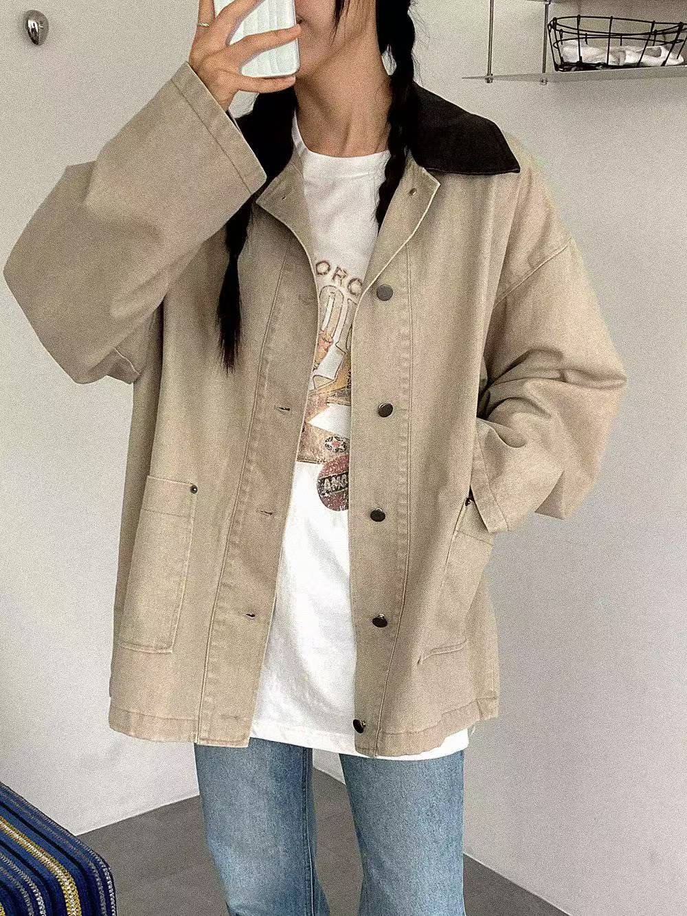 DRESS UP韓國直郵㊣女裝新品真品休閑熱賣人氣時尚推薦夾克DRESS UP夾克圖色2