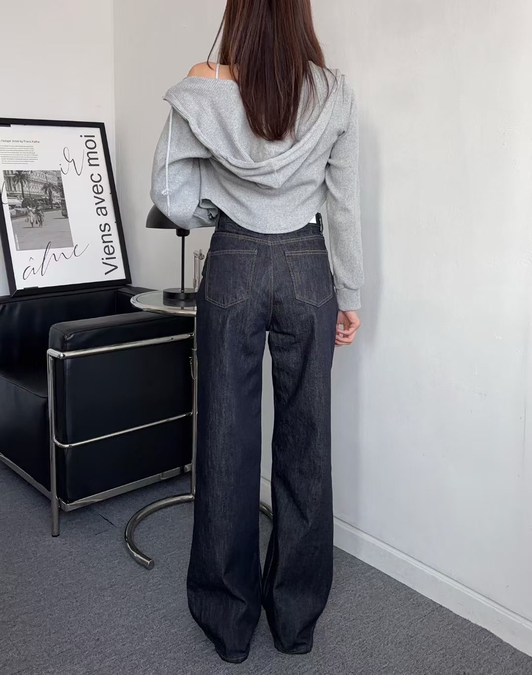 STUDIO-GRAY 스튜디오그레이東大門㊣代購女士新品人氣牛仔褲不褪色STUDIO-GRAY牛仔褲