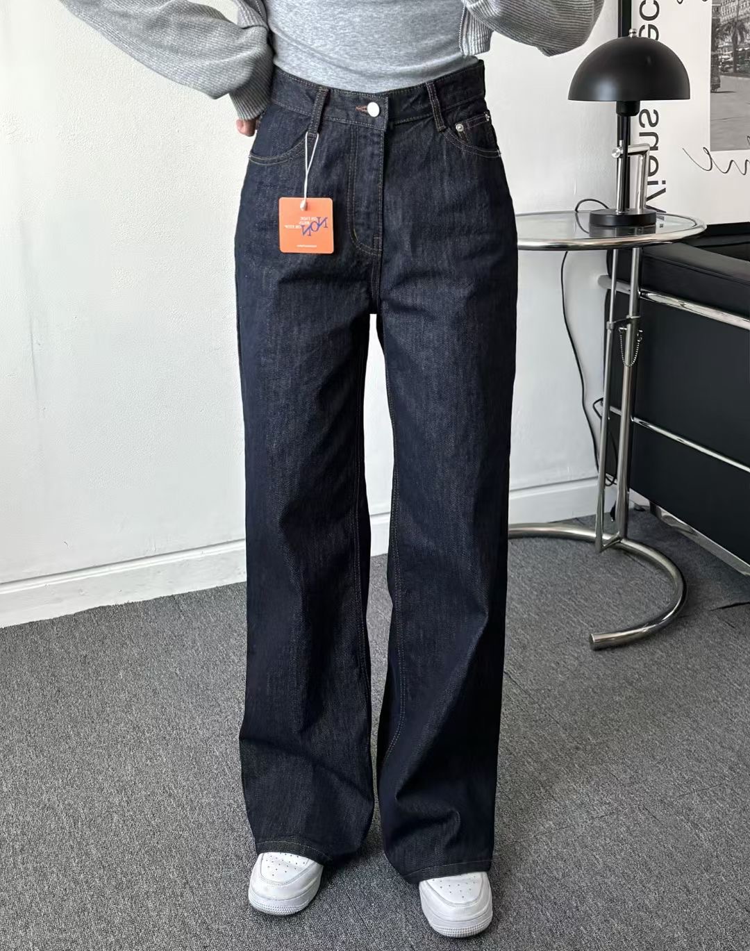 STUDIO-GRAY 스튜디오그레이東大門㊣代購女士新品人氣牛仔褲不褪色STUDIO-GRAY牛仔褲