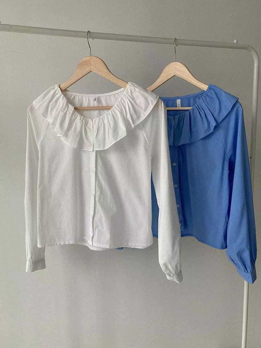 DRESS UP東大門㊣實拍女裝新款推薦25秋冬時尚熱賣襯衫蕾絲衫DRESS UP襯衫/蕾絲衫