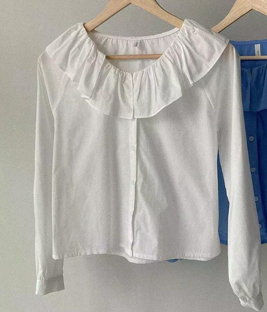 DRESS UP東大門㊣實拍女裝新款推薦25秋冬時尚熱賣襯衫蕾絲衫DRESS UP襯衫/蕾絲衫圖色1