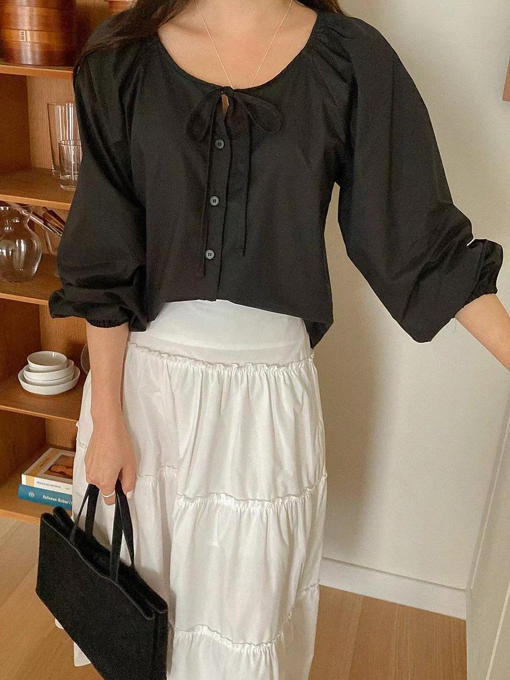 DRESS UP韓國代購㊣女裝新款推薦真品休閑熱賣25秋冬襯衫蕾絲衫DRESS UP襯衫/蕾絲衫