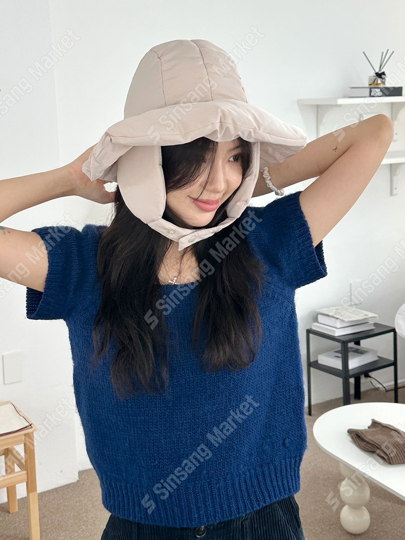 NICEALICE東大門㊣代購女裝新款休閑熱賣真品帽子漁夫帽圓領NICEALICE帽子圖色2