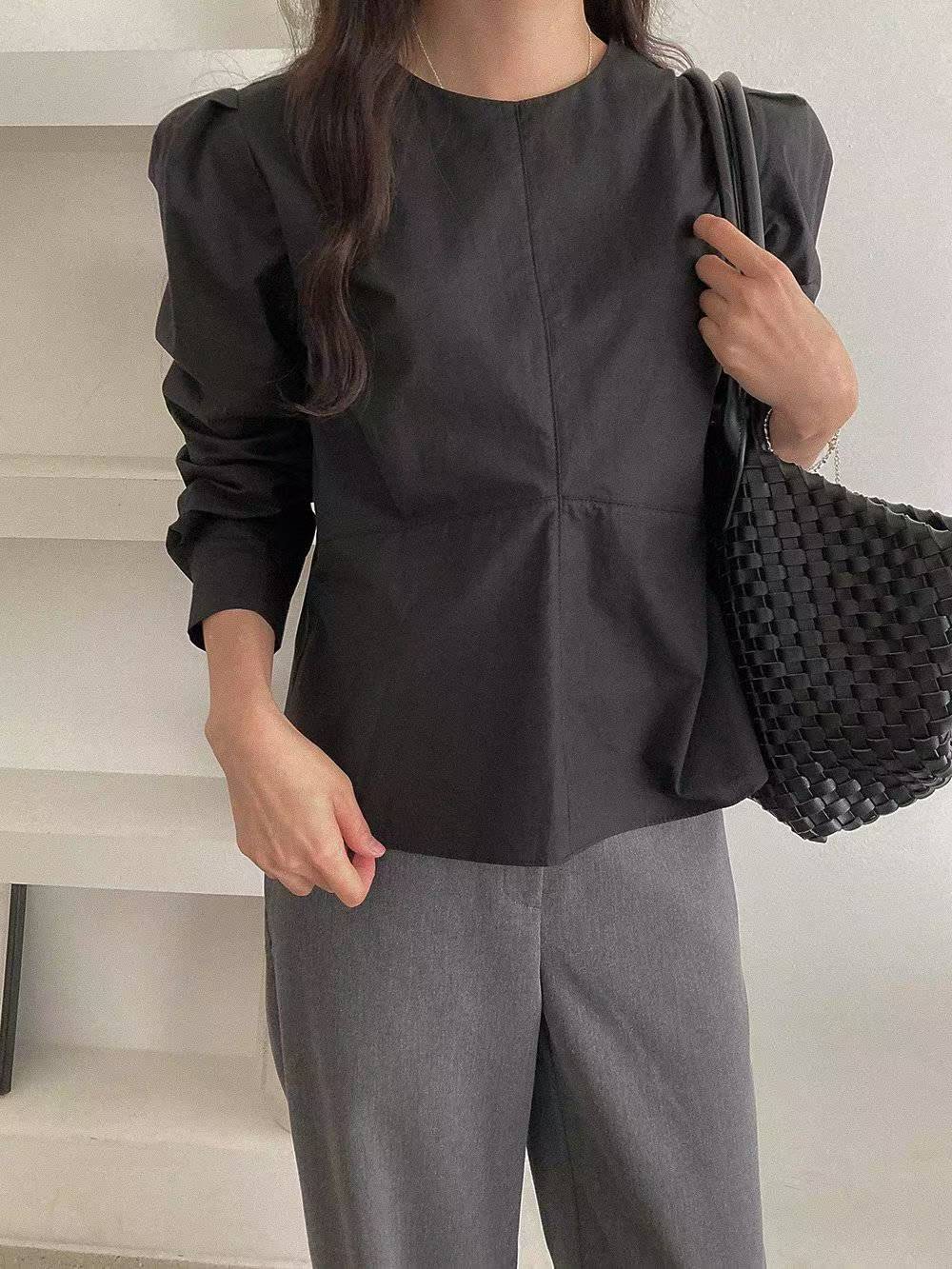 DRESS UP東大門㊣實拍女士新品休閑職業熱賣時尚襯衫蕾絲衫DRESS UP襯衫/蕾絲衫圖色2