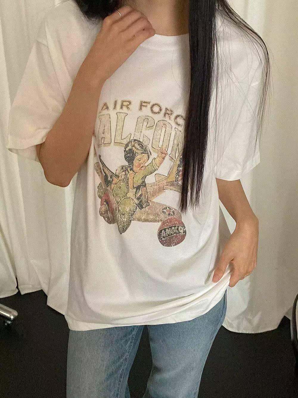 DRESS UP韓國代購㊣女士新款時尚休閑推薦真品人氣熱賣T恤DRESS UPT恤圖色2