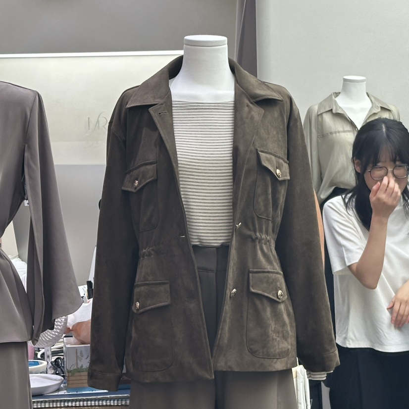 MATIERE東大門㊣實拍女士新款時尚休閑職業25秋冬真品人氣夾克MATIERE夾克圖色1