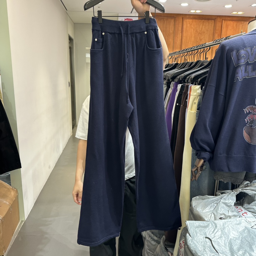 GARMENT-P東大門㊣代購女士新品休閑推薦熱賣時尚25秋冬休閑褲GARMENT休閑褲圖色5深藍色