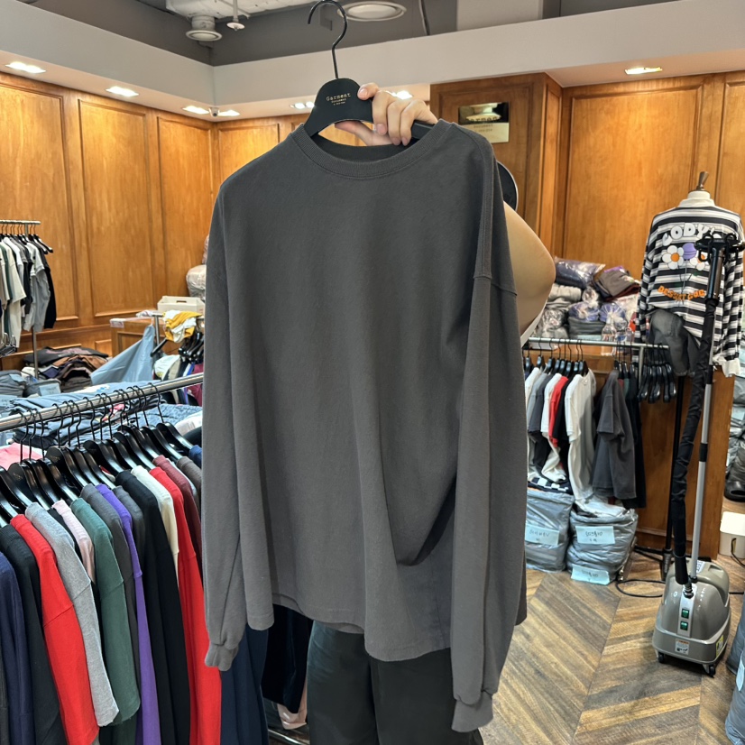 GARMENT-P東大門㊣實拍女士新品推薦職業休閑人氣真品長袖T恤GARMENT長袖T恤圖色8墨色
