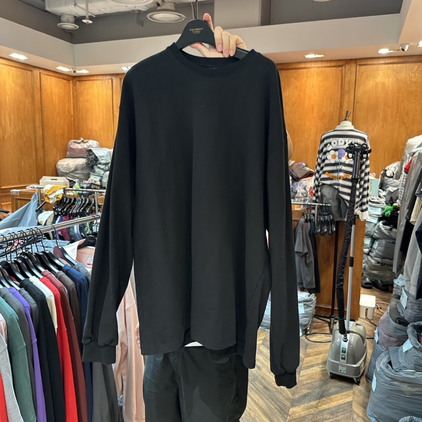 GARMENT-P東大門㊣實拍女士新品推薦職業休閑人氣真品長袖T恤GARMENT長袖T恤圖色9黑色