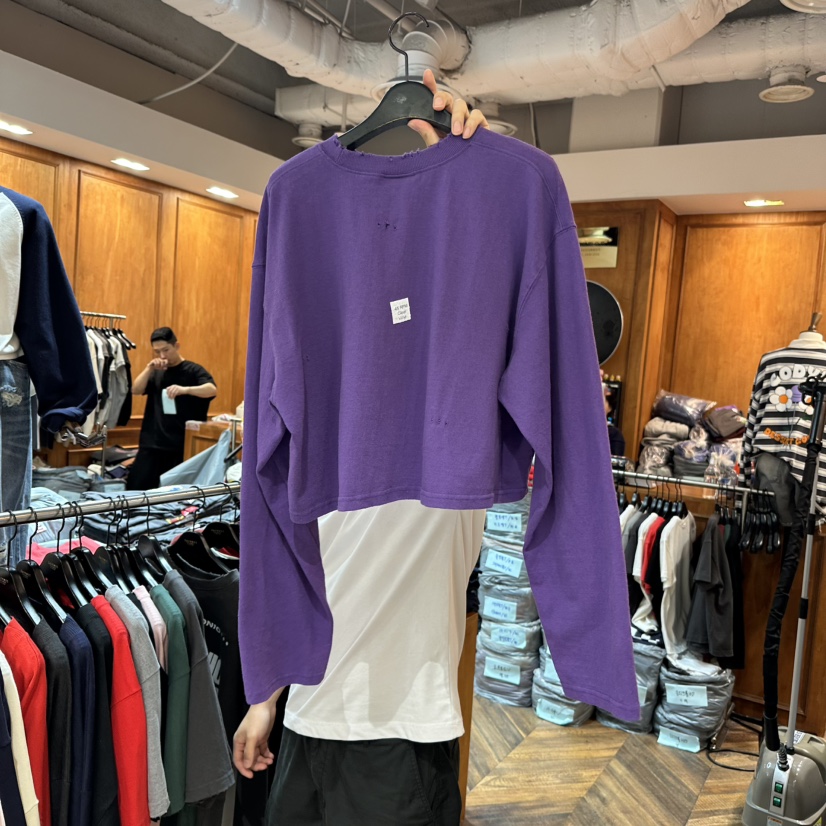 GARMENT-P韓國直郵㊣女士新款休閑推薦熱賣時尚職業長袖T恤GARMENT長袖T恤